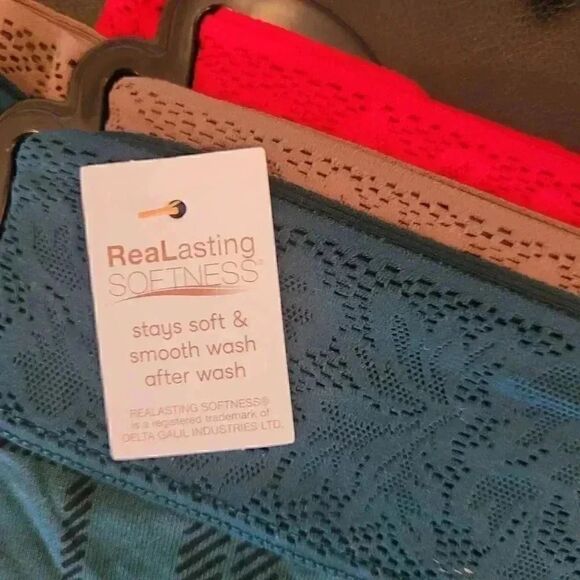 Joyspun Hipster 3 Pack Stretch Hipster w Lace Plaid Underwear Panties NEW sz XXX - Picture 4 of 4